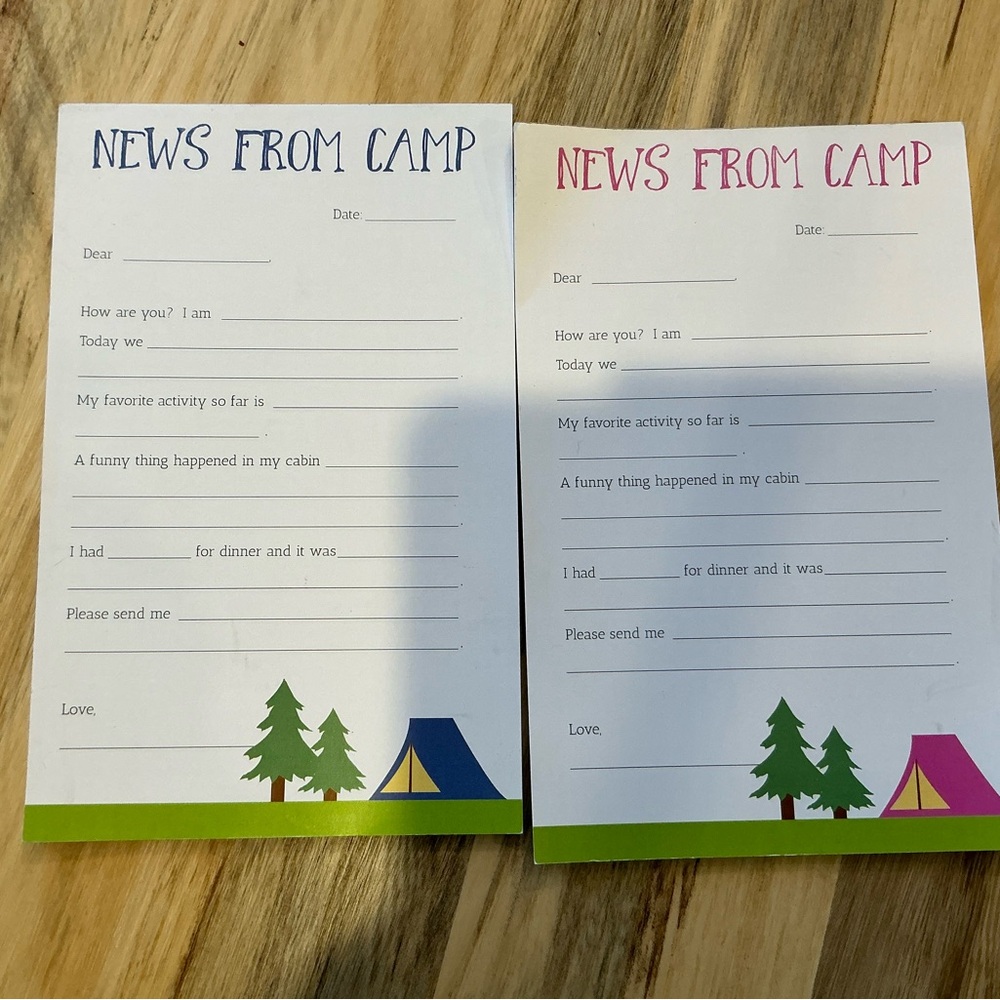 News From Camp Notepad Set